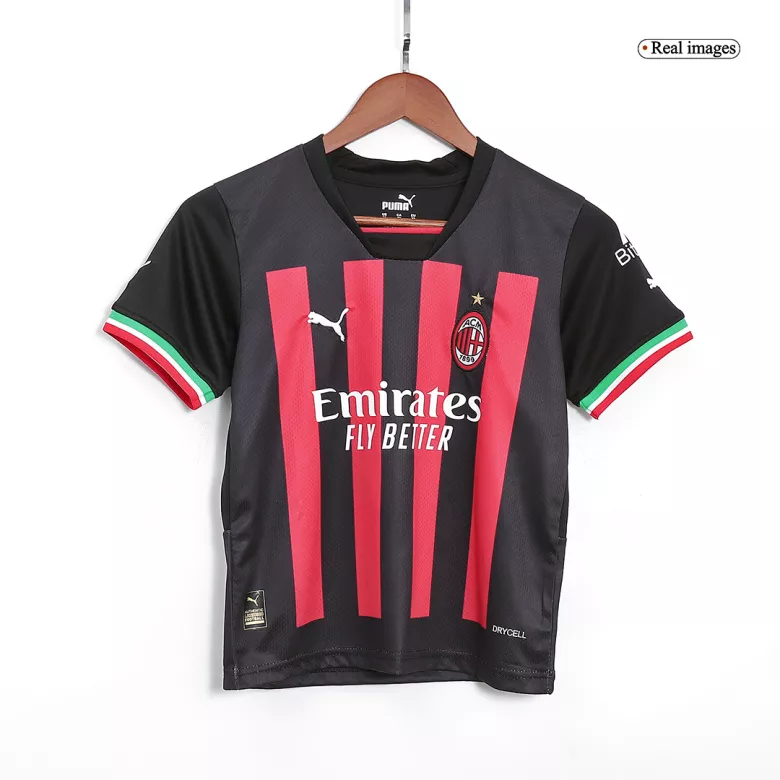 AC Milan Home Jersey Kit 2022/23 Kids(Jersey+Shorts) - gojersey