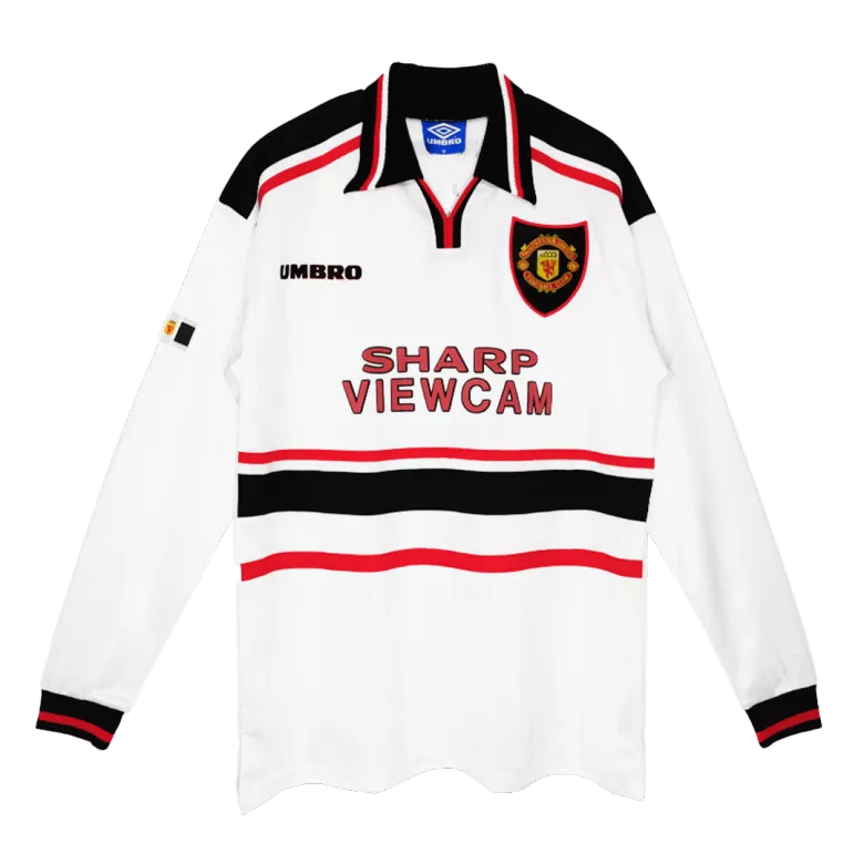 Manchester United Away Jersey Retro 1998/99 - Long Sleeve - gojersey