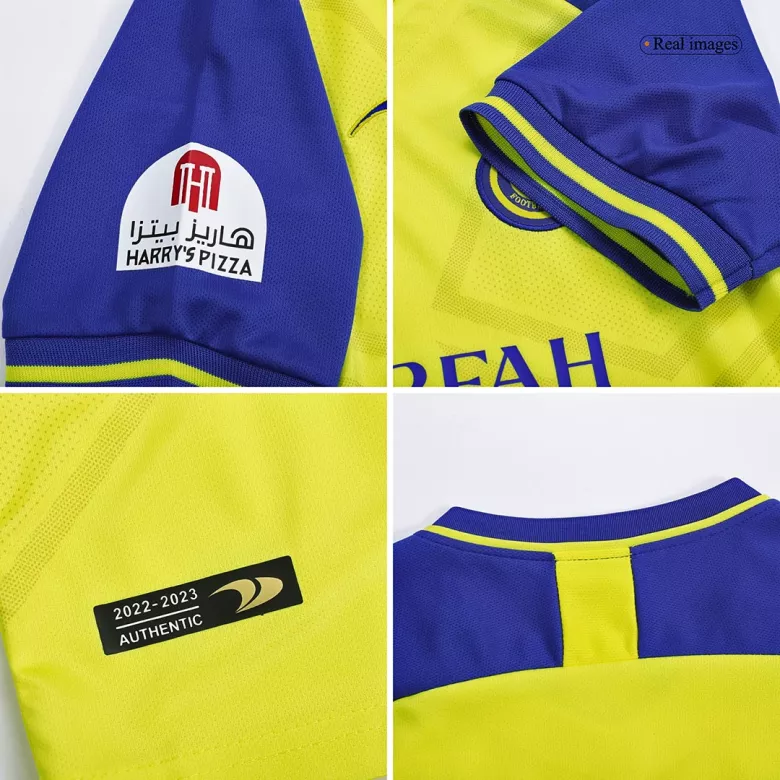 Al Nassr Home Jersey Kit 2022/23 Kids(Jersey+Shorts) - gojersey
