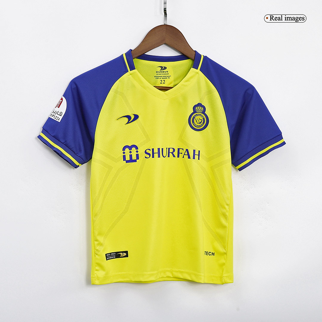 Al Nassr FC 22/23 Away Kids(Youth) Kit - Zorrojersey- Professional