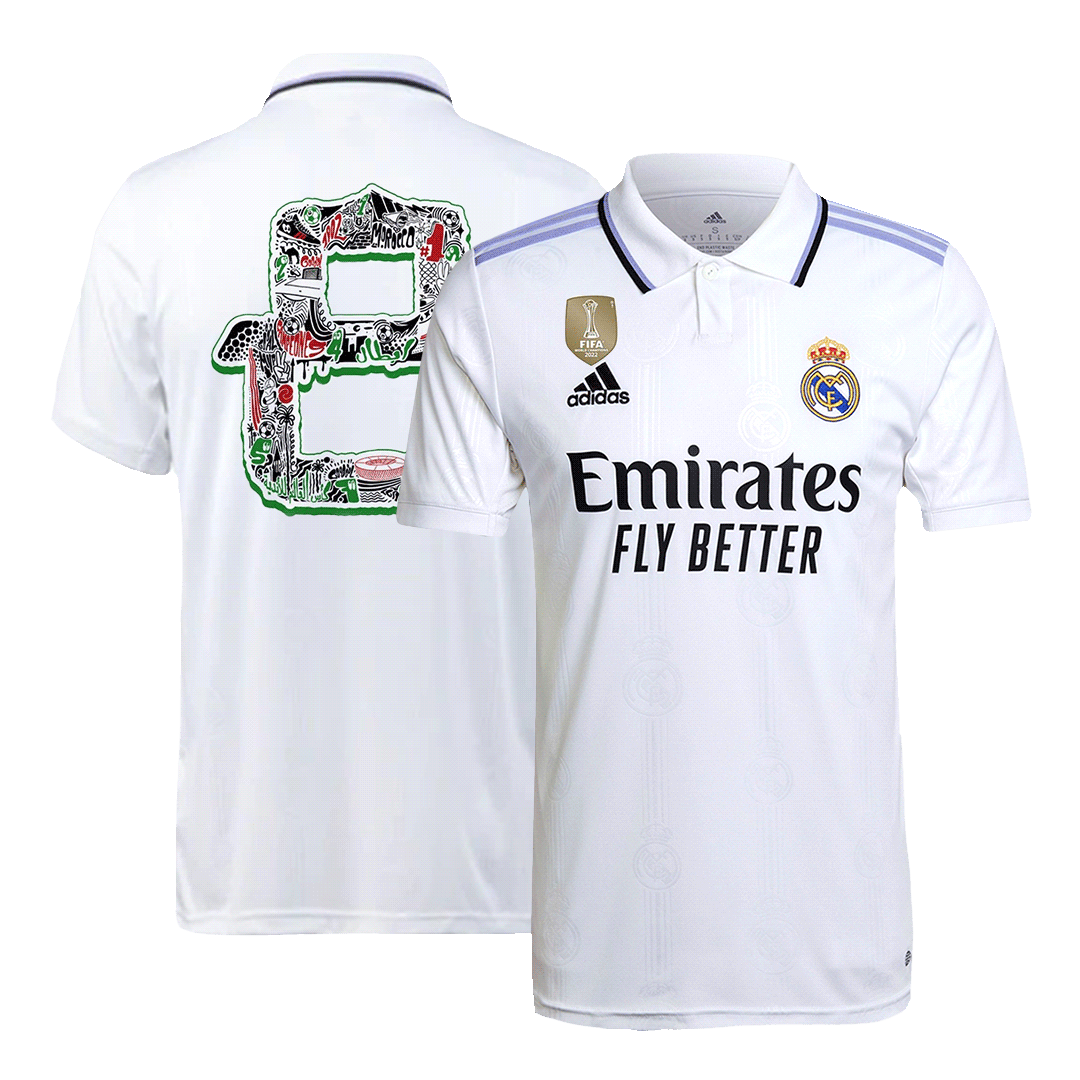 Real Madrid Jersey Custom BENZEMA #9 Soccer Jersey Home 2022/23