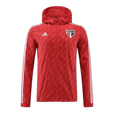 Sao Paulo FC Hoodie Jacket 2022/23 Red - gojersey