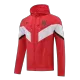 Atletico Madrid Hoodie Jacket 2022/23 Red&White - gojerseys