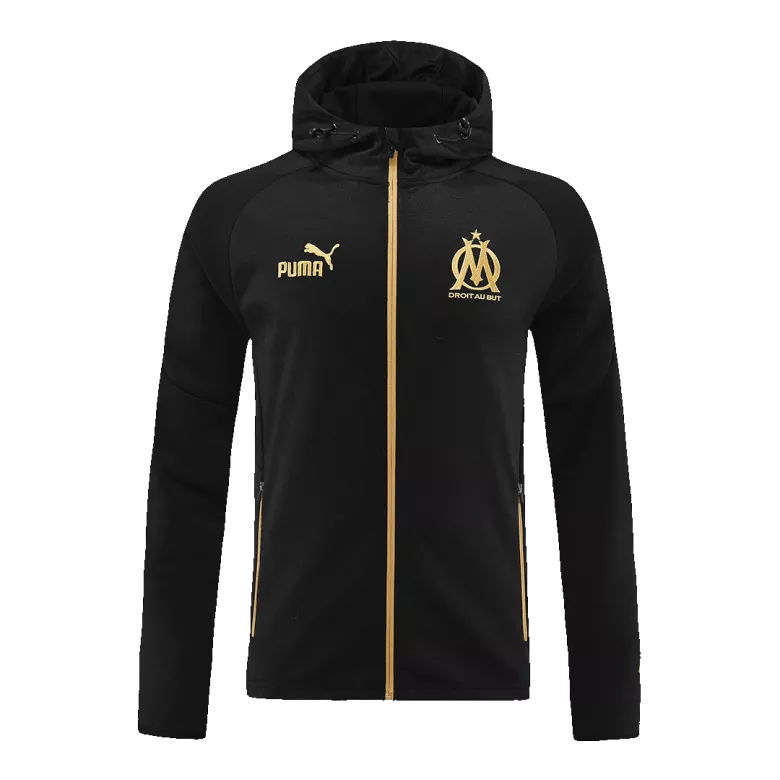 Marseille Hoodie Training Kit 2022/23 - Black (Jacket+Pants) - gojersey