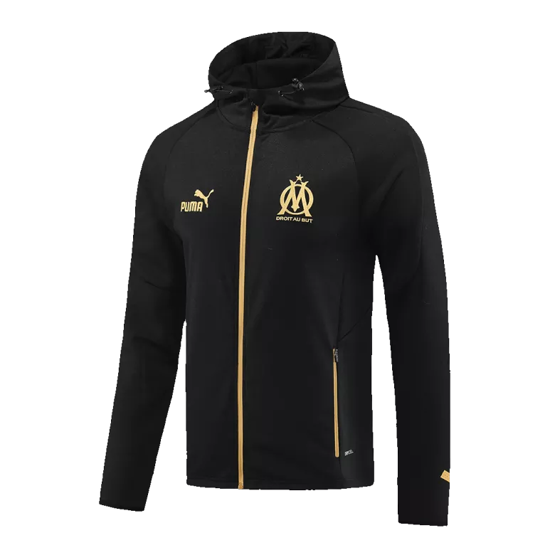 Marseille Hoodie Training Kit 2022/23 - Black (Jacket+Pants) - gojersey