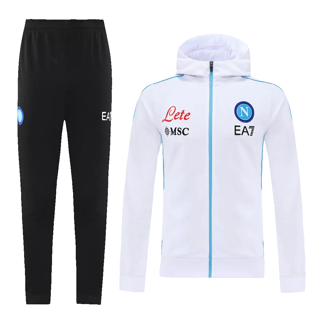 Napoli Hoodie Sweatshirt Kit 2022/23 - White (Top+Pants)