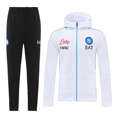 Napoli Hoodie Sweatshirt Kit 2022/23 - White (Top+Pants) - gojersey