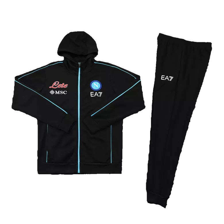 Napoli Hoodie Sweatshirt Kit 2022/23 - Black (Top+Pants) - gojersey