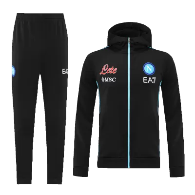 Napoli Hoodie Sweatshirt Kit 2022/23 - Black (Top+Pants) - gojersey