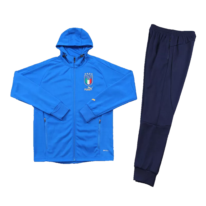 Italy Hoodie Sweatshirt Kit 2022/23 - Blue (Top+Pants) - gojersey