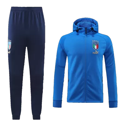Italy Hoodie Sweatshirt Kit 2022/23 - Blue (Top+Pants) - gojersey