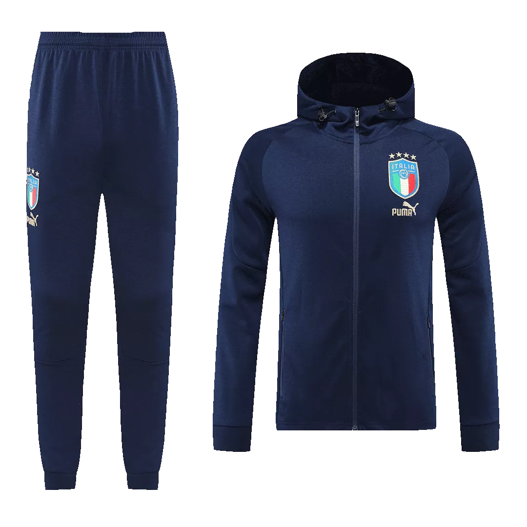 Italy Hoodie Sweatshirt Kit 2022/23 - Navy (Top+Pants)