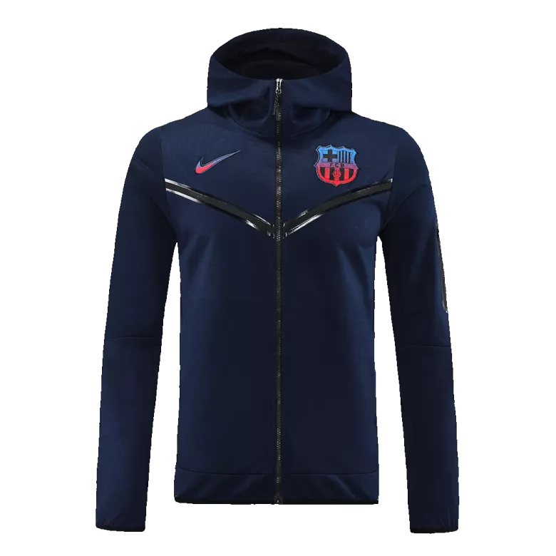 Barcelona Hoodie Sweatshirt Kit 2022/23 - Navy (Top+Pants) - gojersey