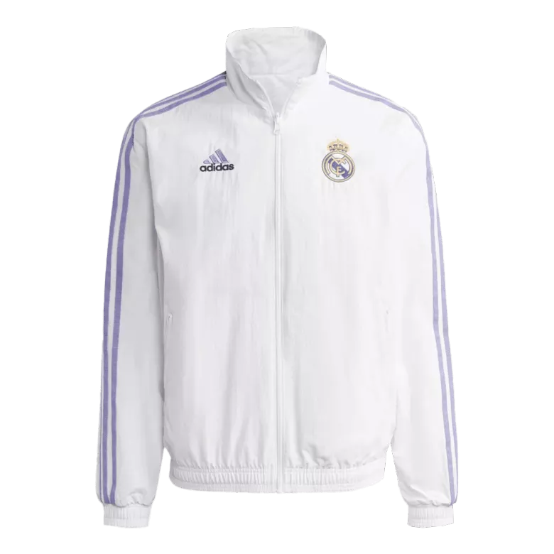 Real Madrid Reversible Anthem Jacket 2022/23 White - gojerseys