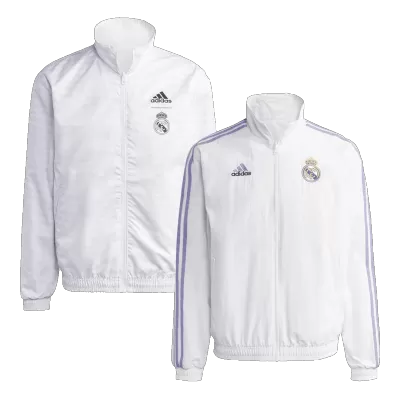 Real Madrid Reversible Anthem Jacket 2022/23 White - gogoalshop