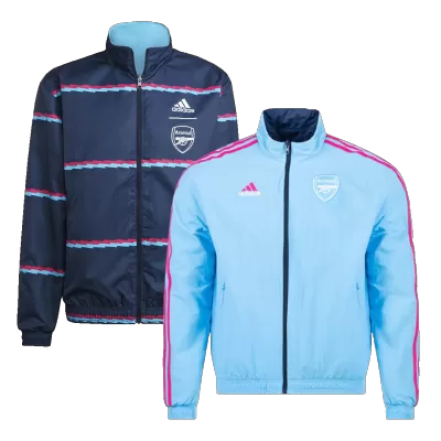 Arsenal Reversible Anthem Jacket 2022/23 Gray - gojersey