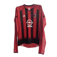 AC Milan Home Jersey Retro 2004/05 - Long Sleeve - goaljerseys