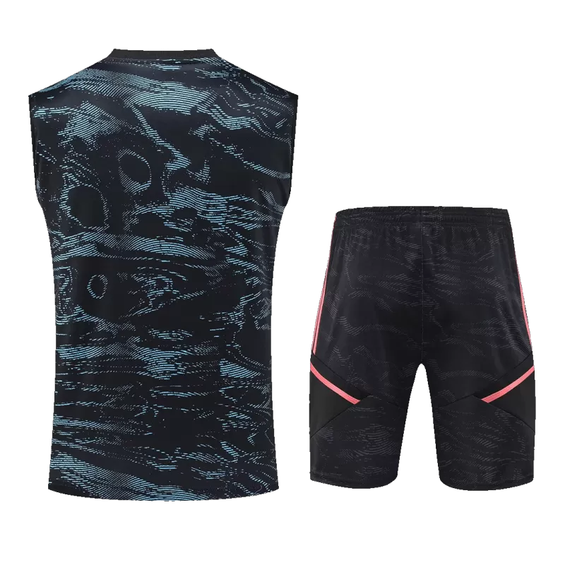 Arsenal Sleeveless Training Jersey Kit 2022/23 Black with Black available at gogoalshop
