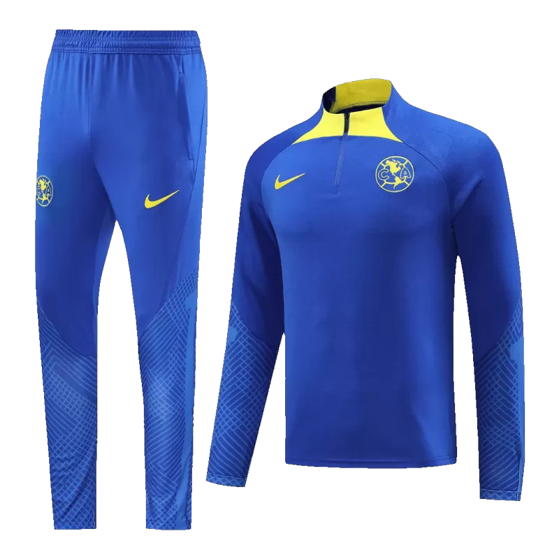 Club America Sweatshirt Kit 2023 - Blue (Top+Pants) - gojersey
