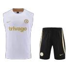 Chelsea Sleeveless Training Jersey Kit 2022/23 White - goaljerseys