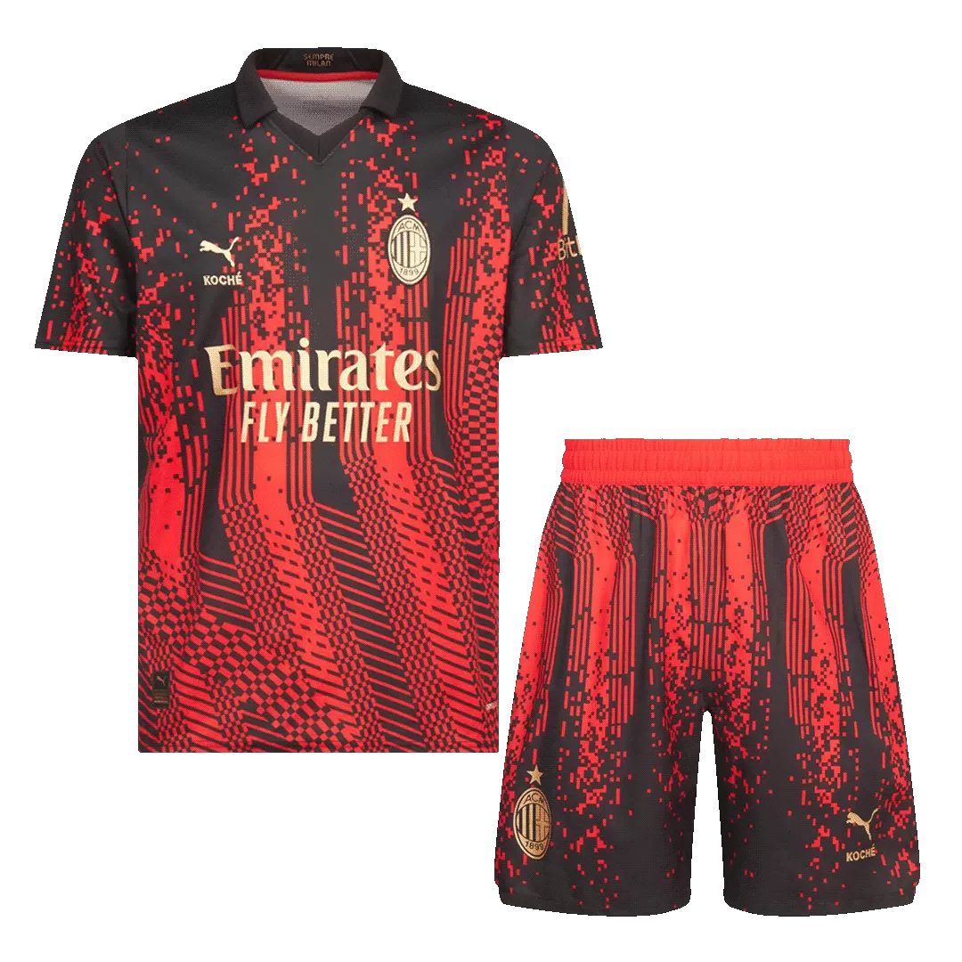AC Milan Fourth Away Jersey Kit 2022/23 Kids(Jersey+Shorts)