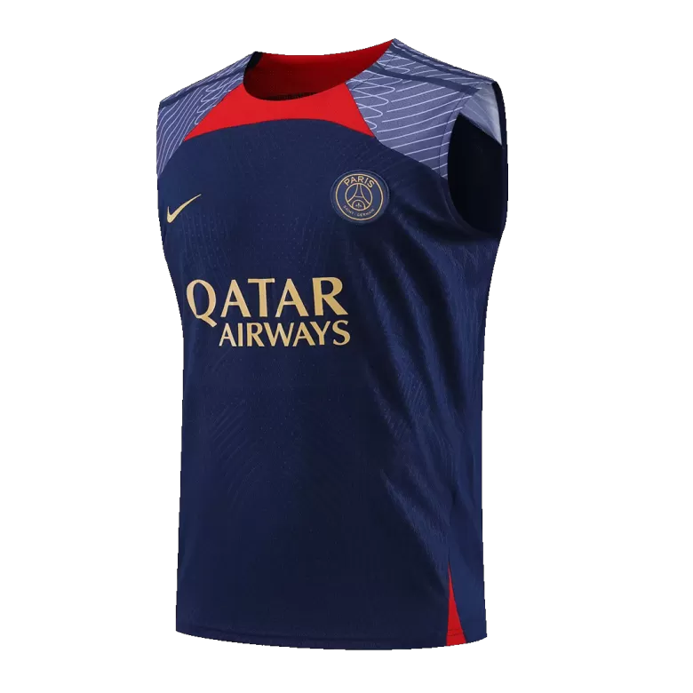 PSG Sleeveless Training Jersey Kit 2023/24 Navy - gojersey