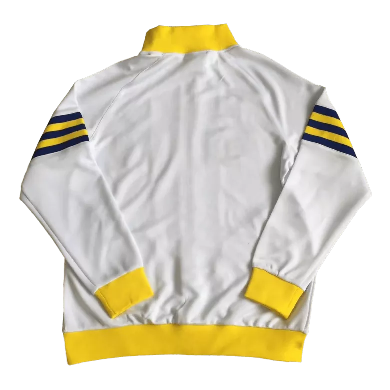 Leeds United Training Retro Jacket 1978 White&Yellow - gojersey