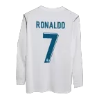 Real Madrid RONALDO #7 Home Jersey Retro 2017/18 - Long Sleeve - goaljerseys