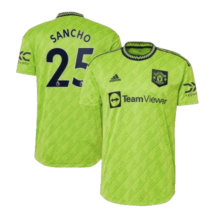 Manchester United SANCHO #25 Third Away Jersey Authentic 2022/23 - gojerseys