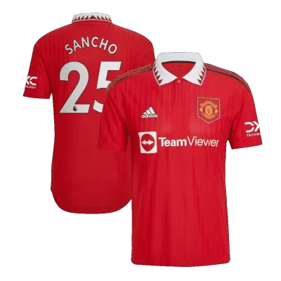 Manchester United SANCHO #25 Home Jersey Authentic 2022/23 - gojersey
