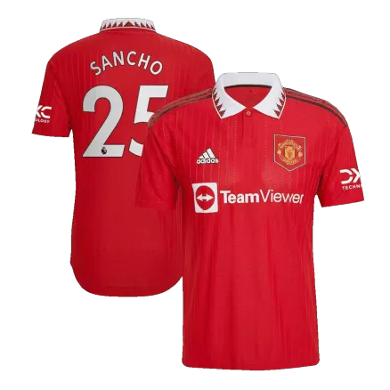 Manchester United SANCHO #25 Home Jersey Authentic 2022/23 - gojerseys