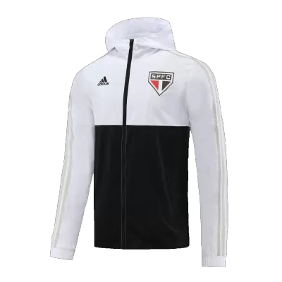 Sao Paulo FC Hoodie Jacket 2023/24 White&Black - gojersey