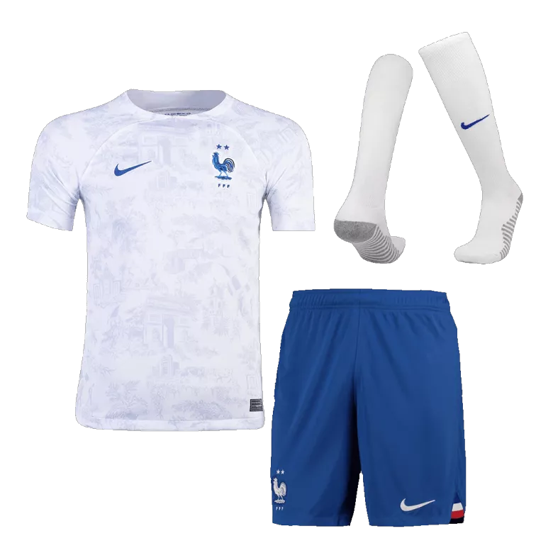 France Away Jersey Kit 2022 Kids(Jersey+Shorts+Socks) - gojersey