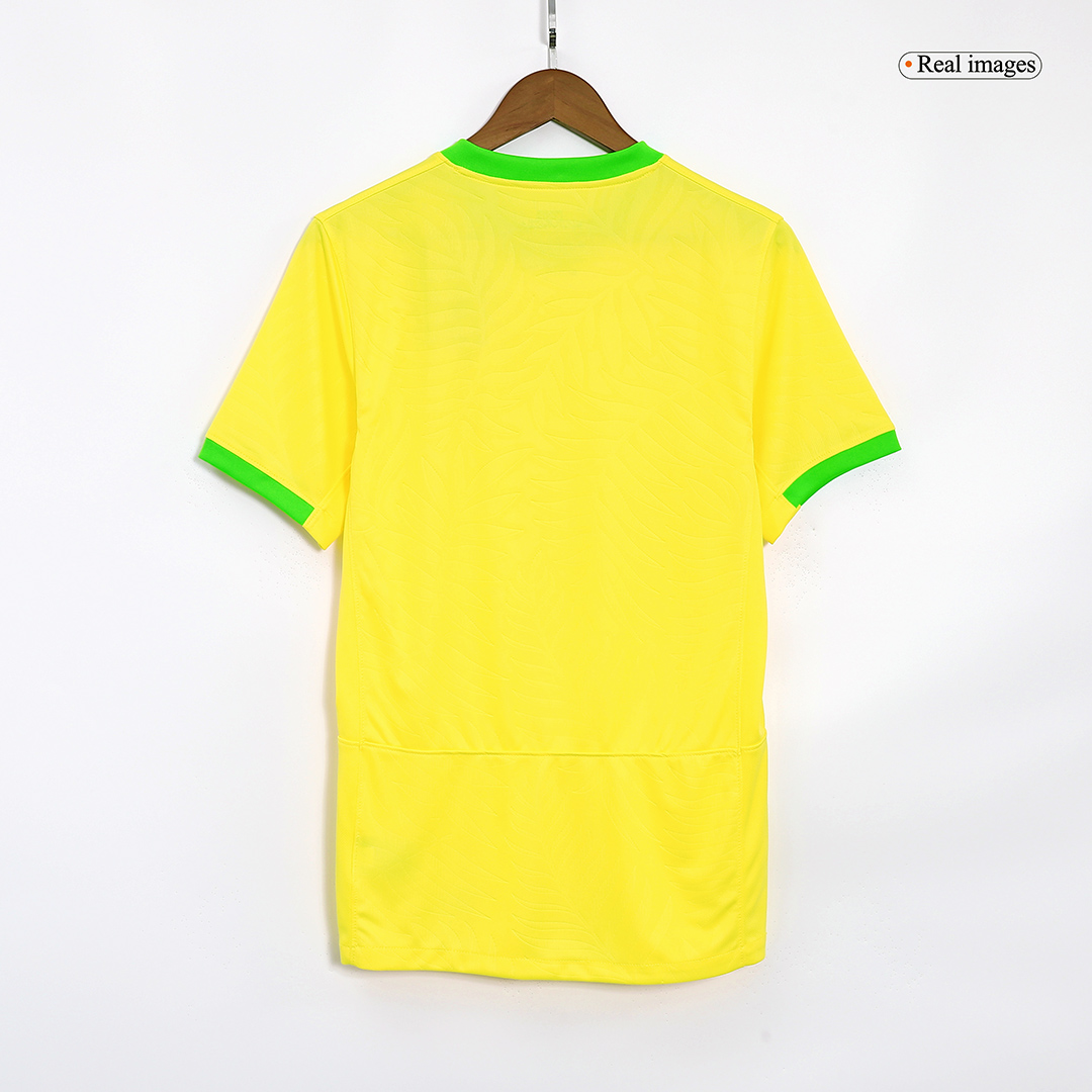 KIDS Brazil 10 PELE Home Replica 2019/20 Soccer Jersey