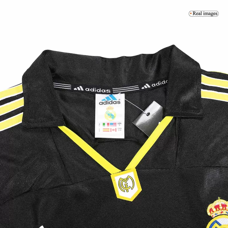 Real Madrid Away Jersey Retro 99/01 - Long Sleeve - gojersey