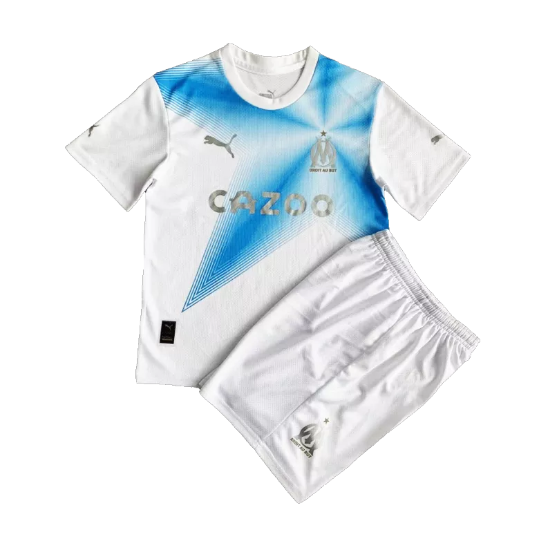 Marseille Fourth Away Jersey Kit 2022/23 Kids(Jersey+Shorts) - gojersey