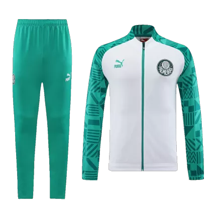 SE Palmeiras Training Kit 2023/24 - White&Green (Jacket+Pants) - gojerseys