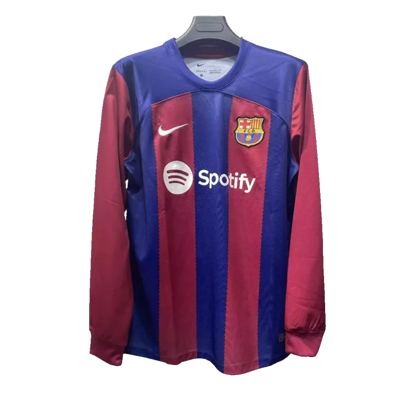 Barcelona Long Sleeve Home Jersey 2023/24 - gojersey