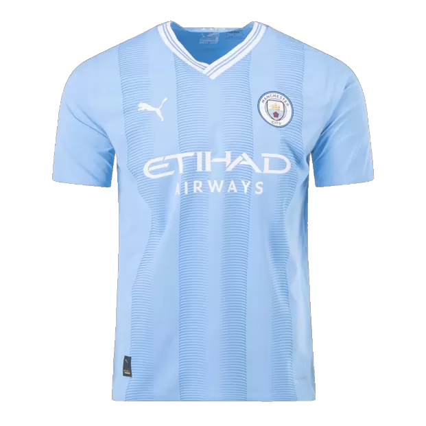 Manchester City 21-22 Home Kit Soccer Jersey Blue Soccer Shirt (Player  Version)