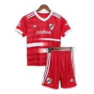 River Plate Away Jersey Kit 2022/23 Kids(Jersey+Shorts) - goaljerseys