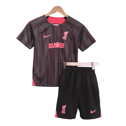 Liverpool X LeBron James Pre-Match Jersey Kit 2022/23 Kids(Jersey+Shorts) - gojerseys