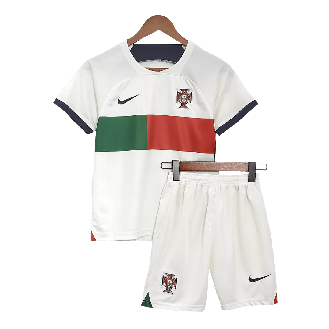 Portugal Away Jersey Kit 2022/23 Kids(Jersey+Shorts)
