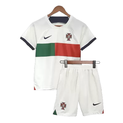 Portugal Away Jersey Kit 2022/23 Kids(Jersey+Shorts) - gojersey