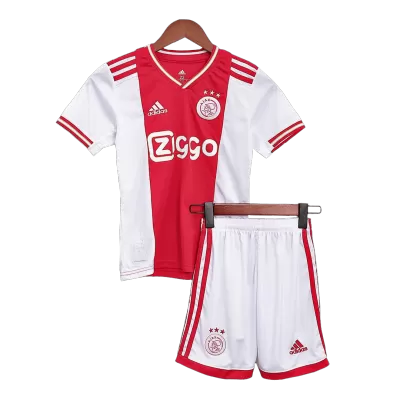 Ajax Home Jersey Kit 2022/23 Kids(Jersey+Shorts) - gojersey