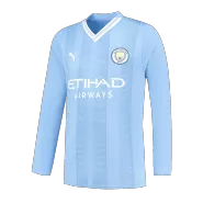 Manchester City Long Sleeve Home Jersey 2023/24 - goaljerseys