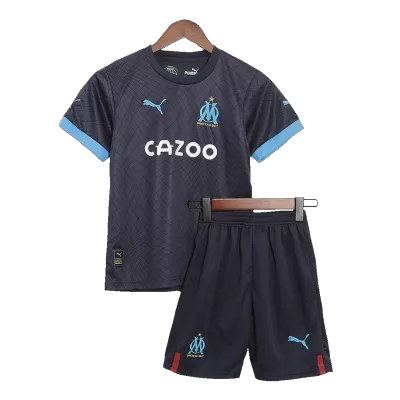 Marseille Away Jersey Kit 2022/23 Kids(Jersey+Shorts) - gojersey