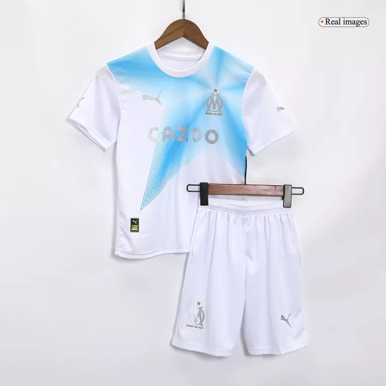 Marseille Fourth Away Jersey Kit 2022/23 Kids(Jersey+Shorts) - gojersey