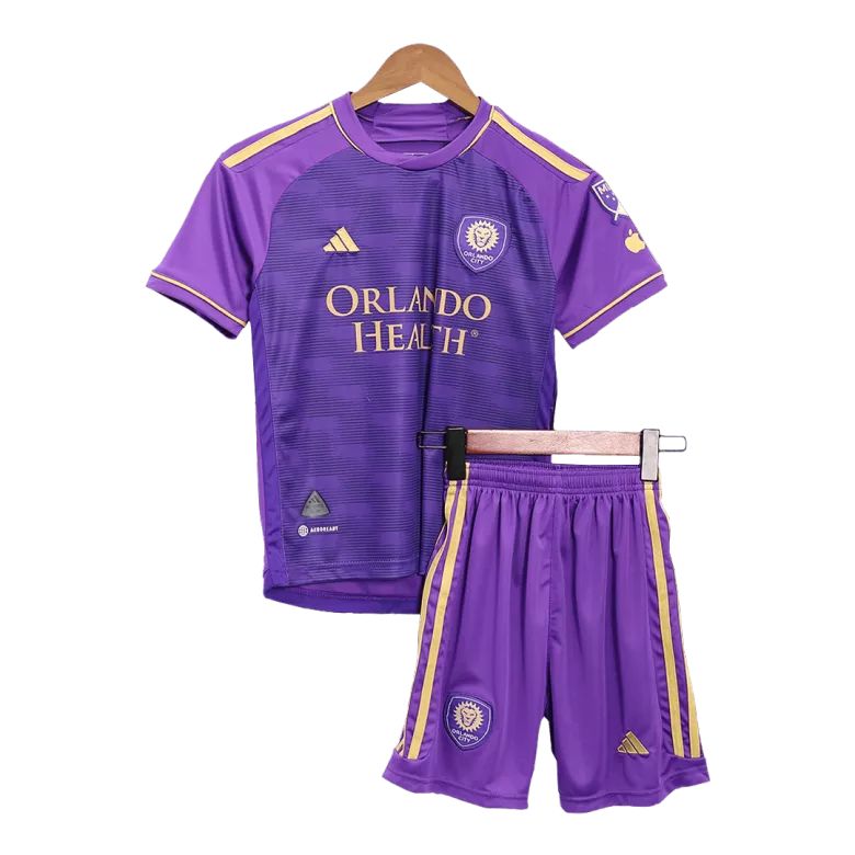 Orlando City Home Jersey Kit 2023 Kids(Jersey+Shorts) - gojersey