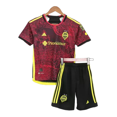 Seattle Sounders Away Jersey Kit 2023 Kids(Jersey+Shorts) - gojersey