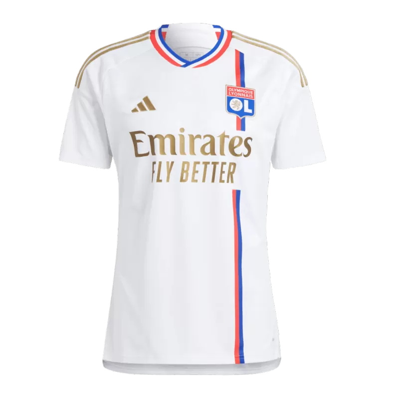 Olympique Lyonnais Home Jersey Kit Authentic 2023/24 with White available at gogoalshop